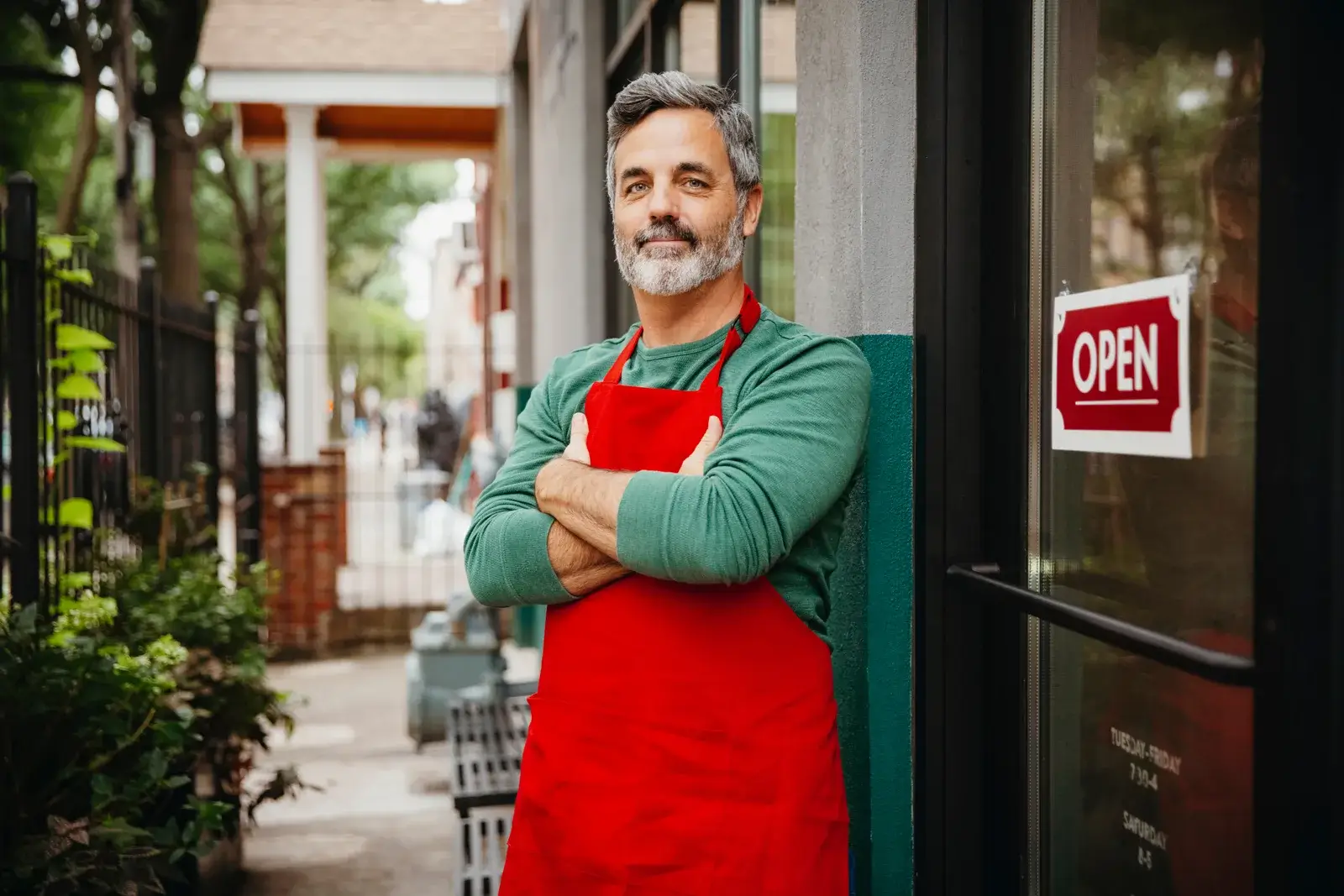 Local business owner promoting digital marketing services to boost sales and online visibility